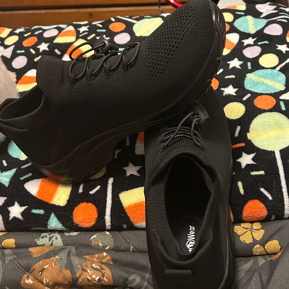 Black Knit Men's Shoes